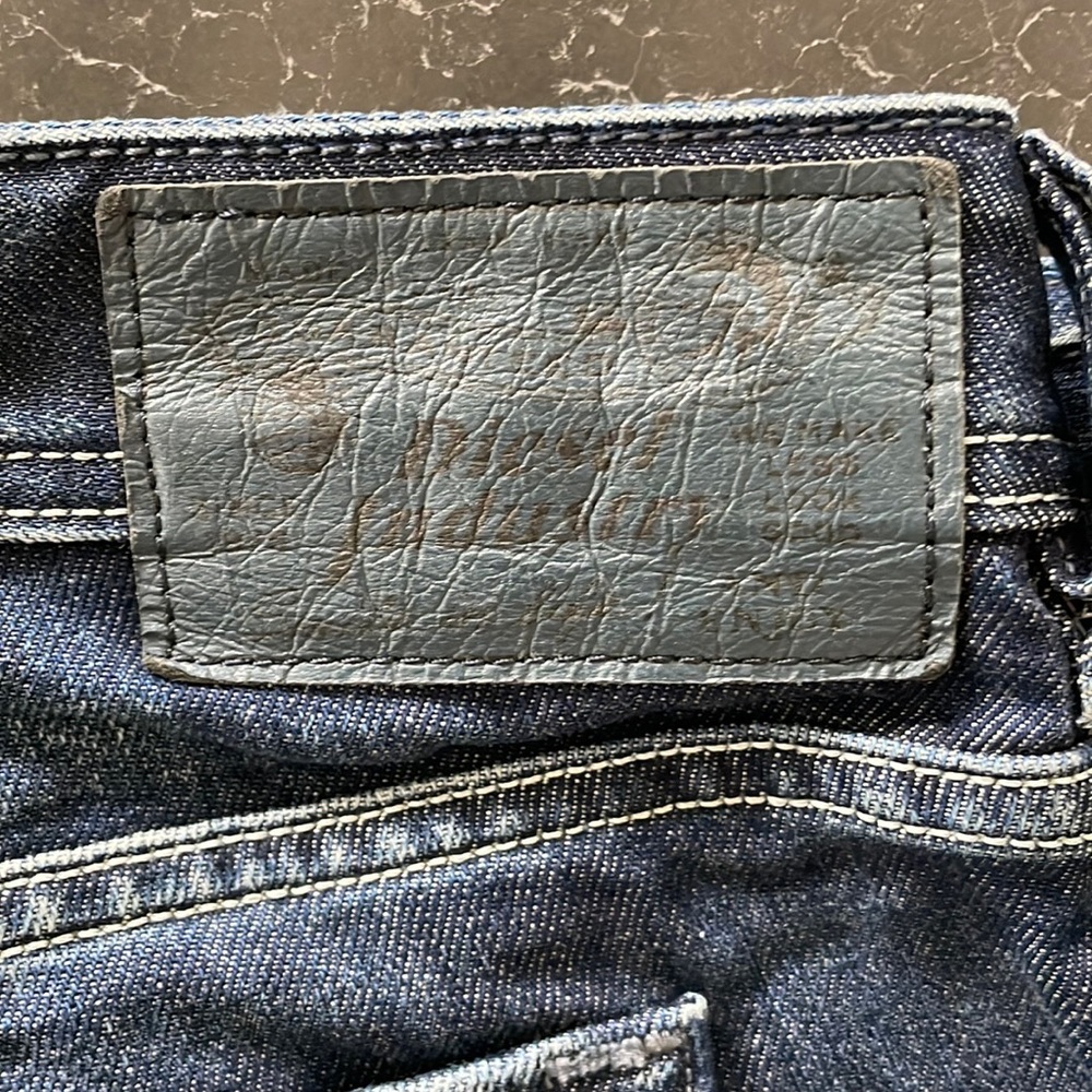 Diesel distressed mens denim boot cut jeans.  W38 x L32. Only worn two times.